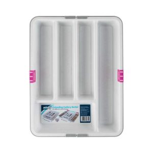 Minky Minky Cutlery Sorter White/Grey Slider