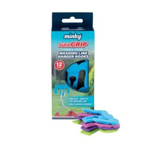 Minky Suregrip Washing Line Hanger Hooks (Pack of 12)