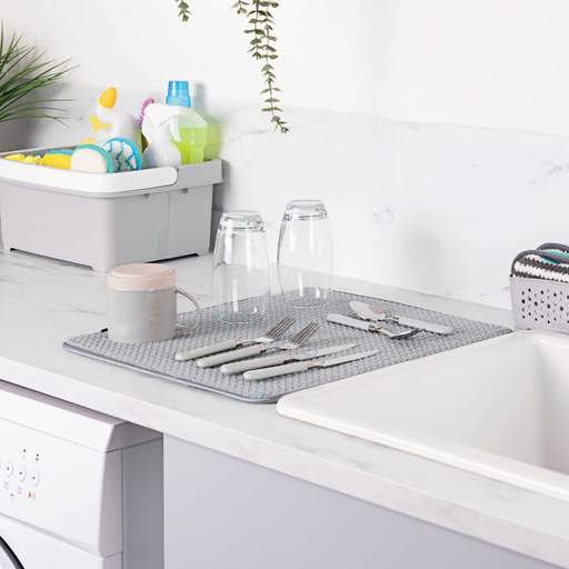 Minky Anti-Bac Drying Mat Grey - Image 3