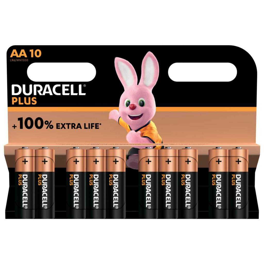 Duracell AA Plus Power +100% Batteries 10Pk - Image 2