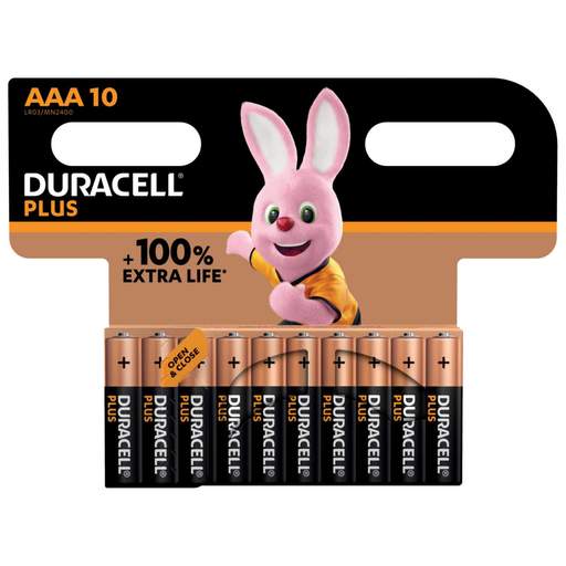 Duracell AAA Plus Power +100% Batteries 10Pk