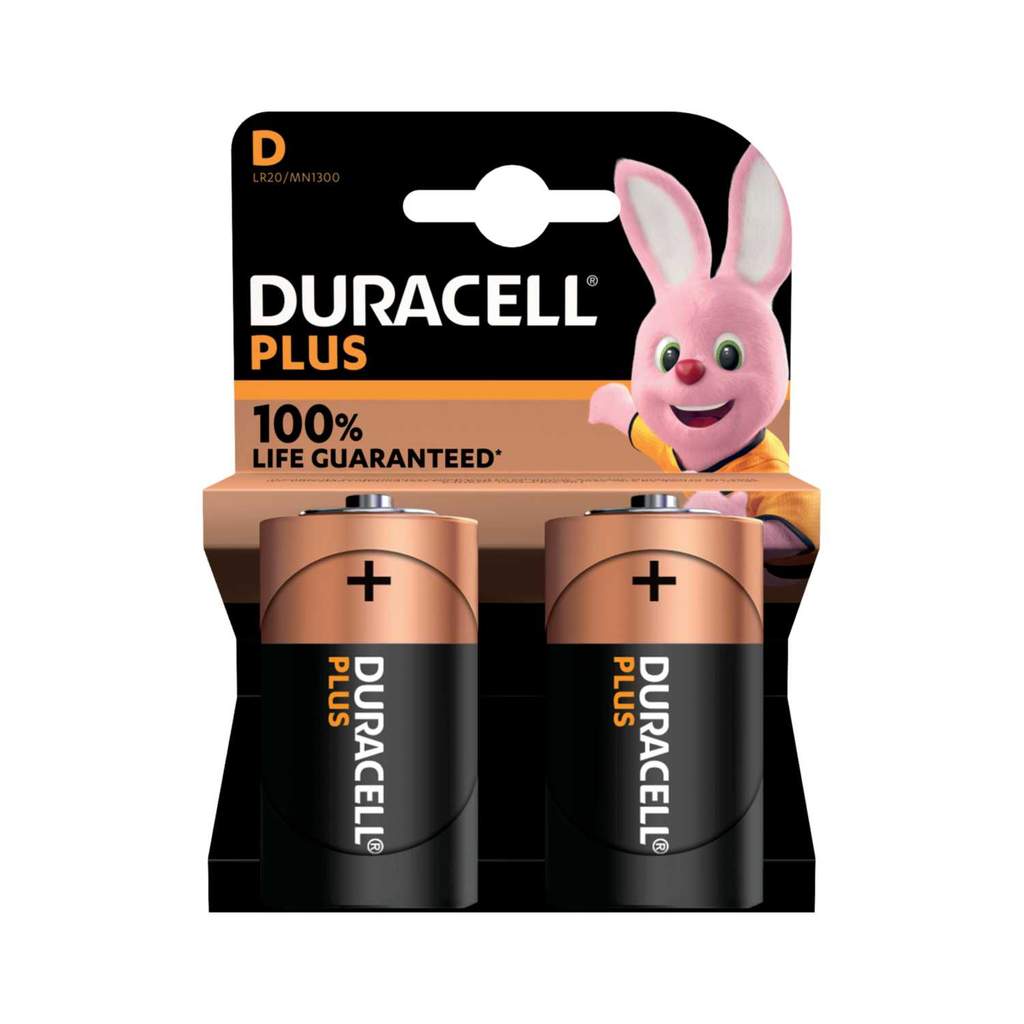 Duracell 1.5V D MN8714 100% Life Guaranteed (Pack of 2) - Image 2