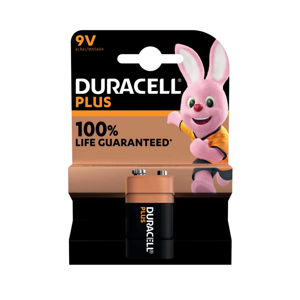 Duracell 9V MN8717 Plus Power 100% Life Guaranteed (Pack of 1) - Image 2