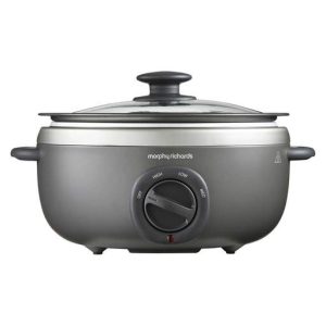 Morphy Richards 3.5L Oval Sear & Stew Slow Cooker Grey