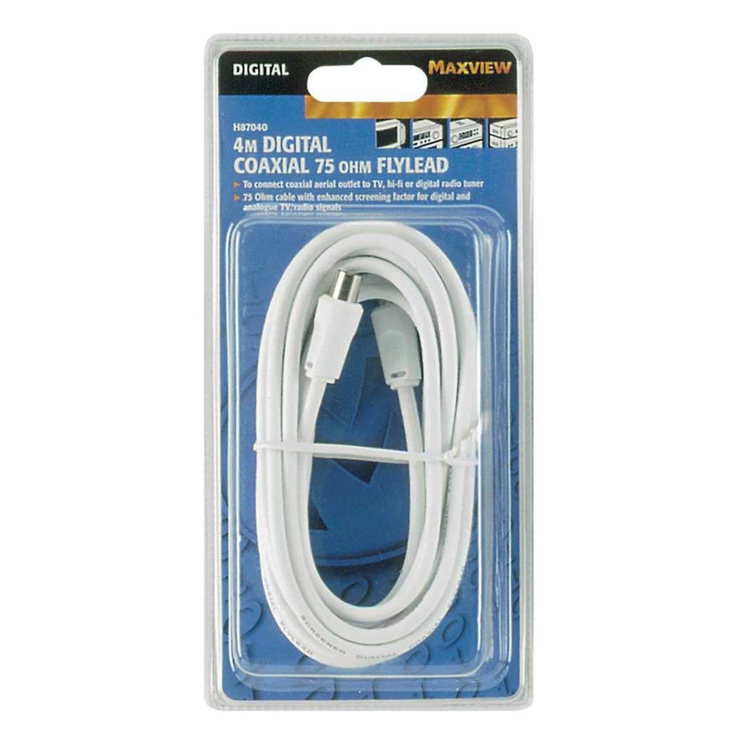 Maxview Digital Coaxial 75 OHM Flylead 4m - Image 2