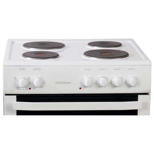 Statesman 60cm Single Cavity Electric Cooker White - Image 3