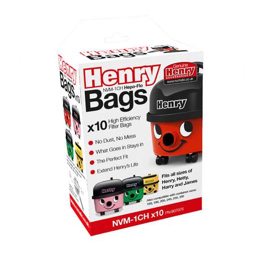 Numatic NVM-1CH Hepaflo Dustbag (10 Pack)