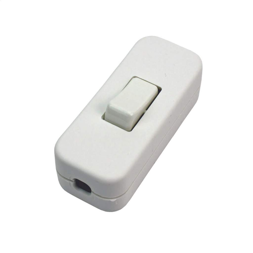 Pik-a-Pak 2A Single Pole In Line Switch White - Image 2