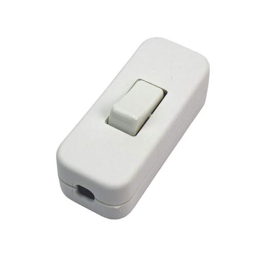 Pik-a-Pak 2A Single Pole In Line Switch White