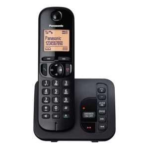 Panasonic Single Dect Call Block Telephone with Answer Machine Black