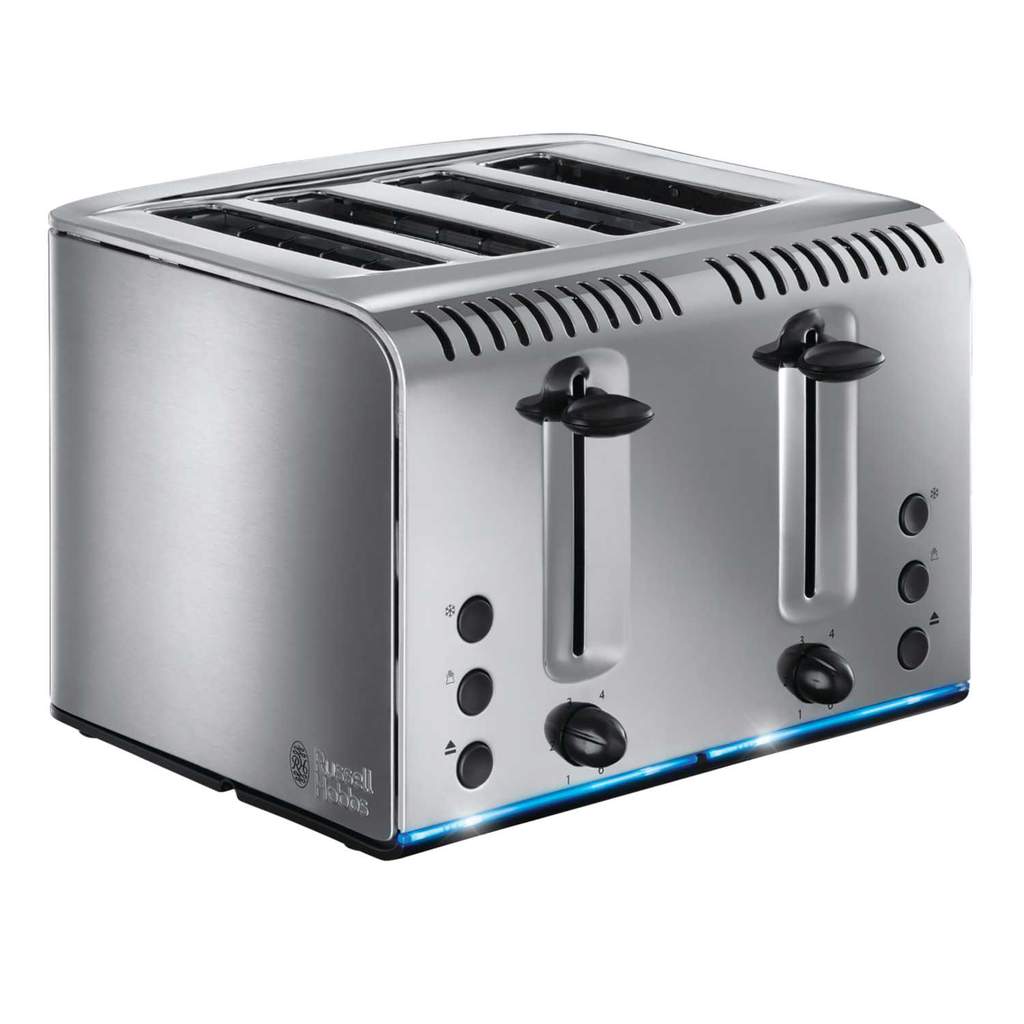 Russell Hobbs 4 Slice Brushed stainless Steel Buckingham Toaster - Image 4