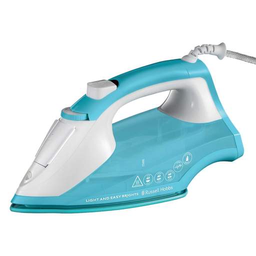 Russell Hobbs 2400W Light & Easy Brights Iron Aqua