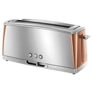 Russell Hobbs Luna Copper Long Slot 2 Slice Toaster