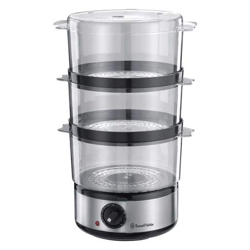 Russell Hobbs 3 Tier Food Steamer Brushed Stainless Steel