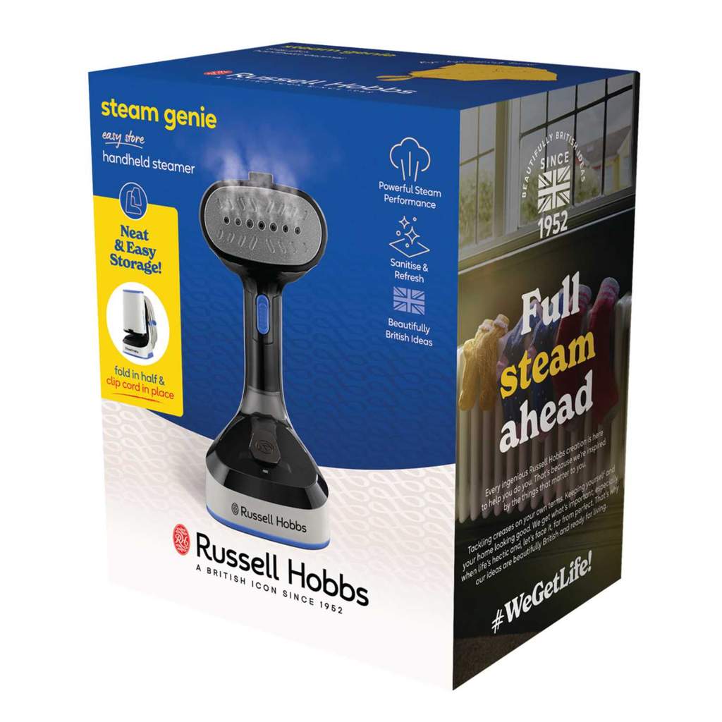 Russell Hobbs Steam Genie 1700W Easy Store Hand Held Steamer - Image 2