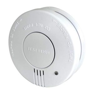 Mercury Photoelectric Smoke Alarm with Hush Feature