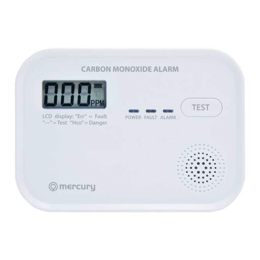 Mercury LCD Display Carbon Monoxide Alarm White - Image 3