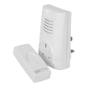 Mercury 80m Wirefree Plug In Door Chime White