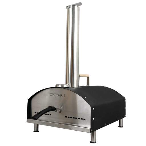 Statesman Tabletop Wood Fire Pizza Oven with 13" Pizza Stone and Pizza Shovel - Image 2