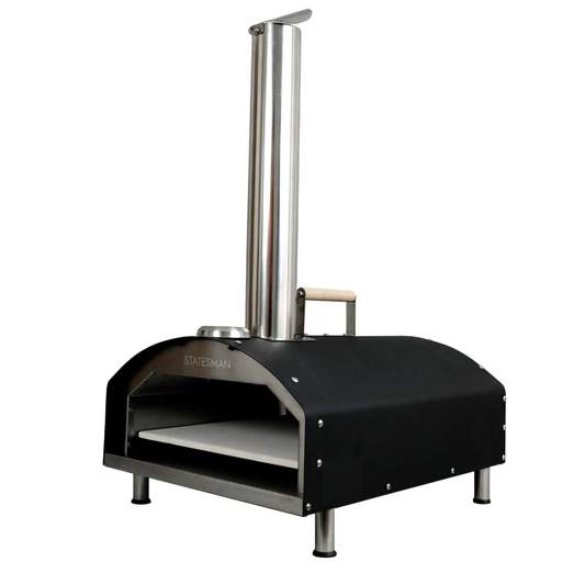 Statesman Tabletop Wood Fire Pizza Oven with 13" Pizza Stone and Pizza Shovel - Image 3