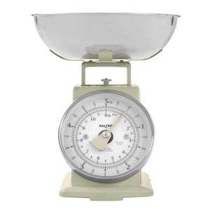 Salter 5kg Timeless Mechanical Kitchen Scale Cream