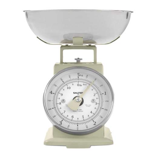Salter 5kg Timeless Mechanical Kitchen Scale Cream