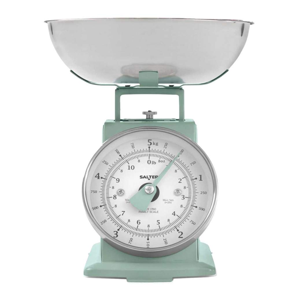 Salter 5kg Timeless Mechanical Kitchen Scale Sage - Image 2