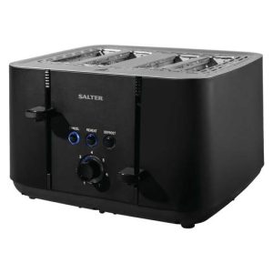 Salter 4 Slice Kuro Toaster - Black