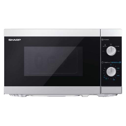 Sharp 20L 800W Solo Manual Microwave Silver