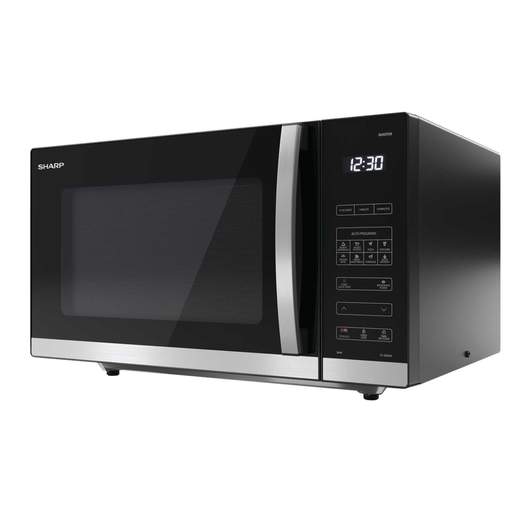 Sharp 30L 900W Solo Digital Flatbed Microwave Black - Image 3