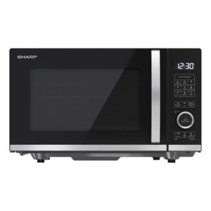 Sharp 20L 800W Jog Dial Flatbed Microwave with Grill Black