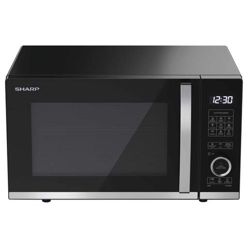 Sharp 20L 800W Jog Dial Flatbed Microwave with Grill Black - Image 2