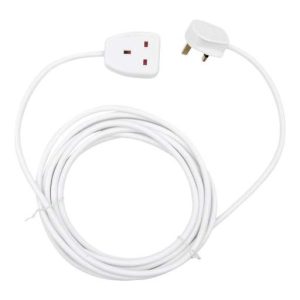 Tower 13A 5m 230V 1 Gang Extension Lead White