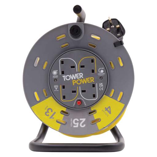 Tower 13A 25M 4 Gang Extension Drum