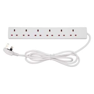 Tower 13A 2M 6 Gang Extension Lead