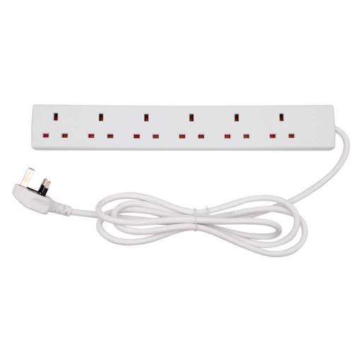 Tower 13A 2M 6 Gang Extension Lead
