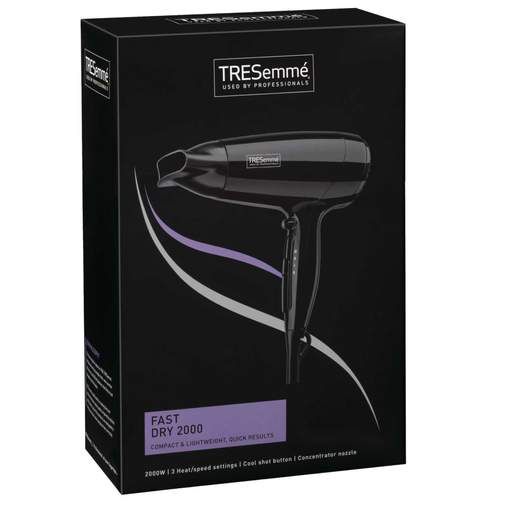 Tresemme 2000W Lightweight Hairdryer Black - Image 3