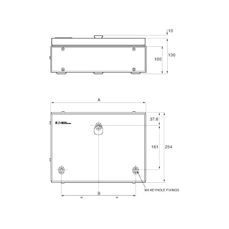 Enclosure 9 Module Door+Terminal IP4X Metal - Image 3