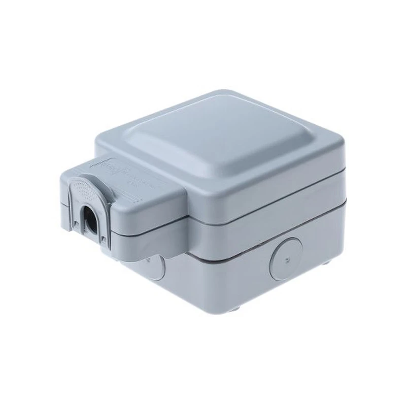 MK Weatherproof Switch 1 Gang 20A DP Key Operated IP66 Grey - Image 3