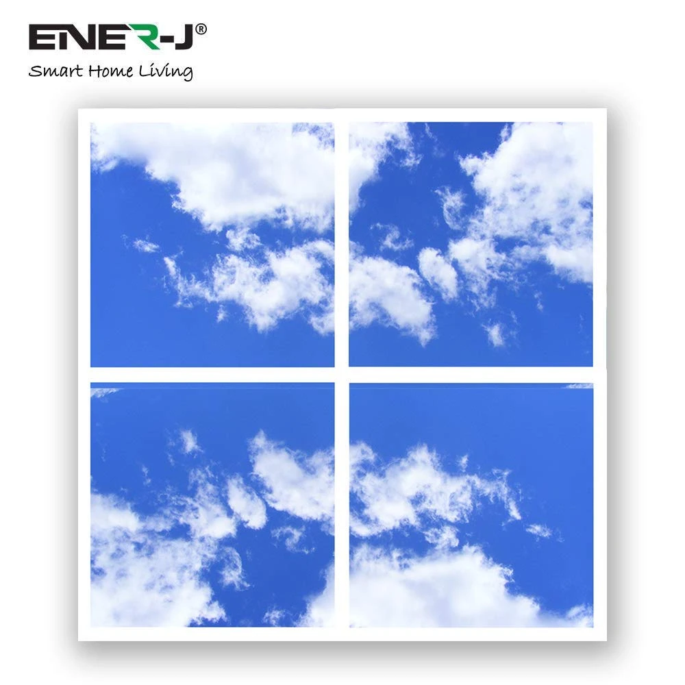 Ener-J E800 3D Sky Cloud Ceiling Tiles/Panels 40W 600x600mm - 4 Pack - Image 3
