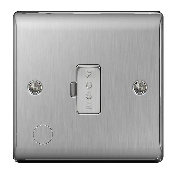 Brushed Steel Unswitched With Cable Outlet - Image 3