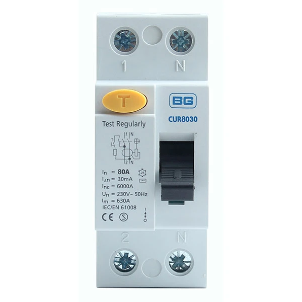 BG 80A 30MA Double Pole Type A RCD - Image 3