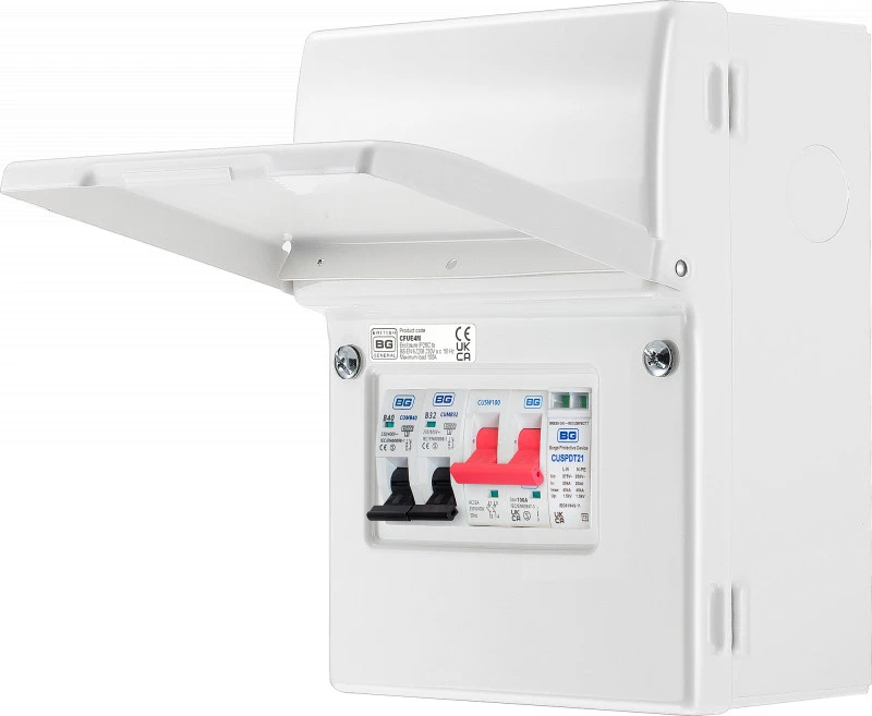 100A Main Switch 40A B Curve MCB Type 2 SPD Enclosure For EV Charger - Image 3