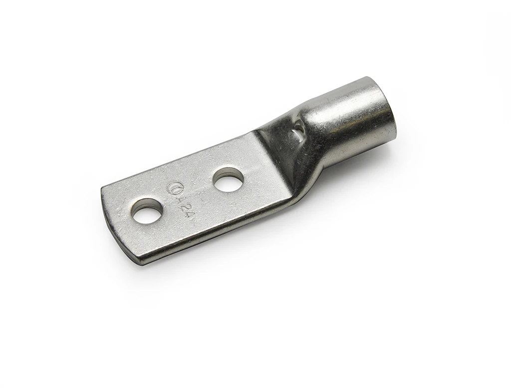 120mm² Copper Tube Crimping Lug With 2 X M12 Stud Fixings At 44.5mm Centres - Image 3