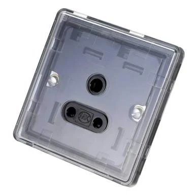 Dimensions 5A 1 Gang Unswitched Socket Module Black - Image 3