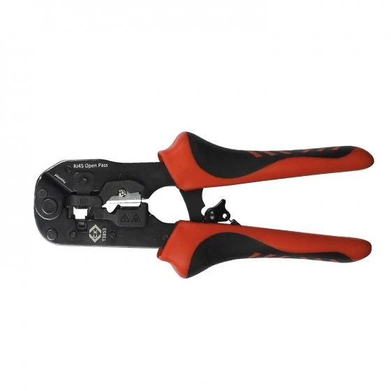 CK Tools Ratchet Crimping Pliers Pass Thru Modular 8 Pin 2K - Image 3