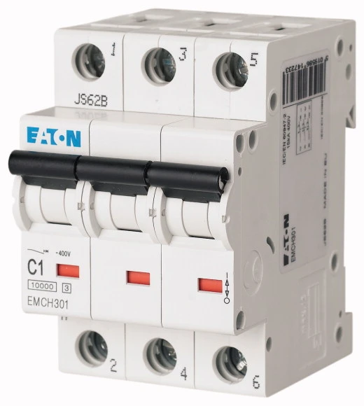 Eaton MCB Triple Pole Type C 125A 20Ka 81 x 90 x 80.5mm - Image 3