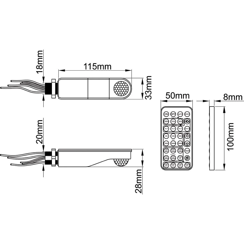 KSR KSR8410 Batten Mount PIR Sensor Dimmable - Image 3