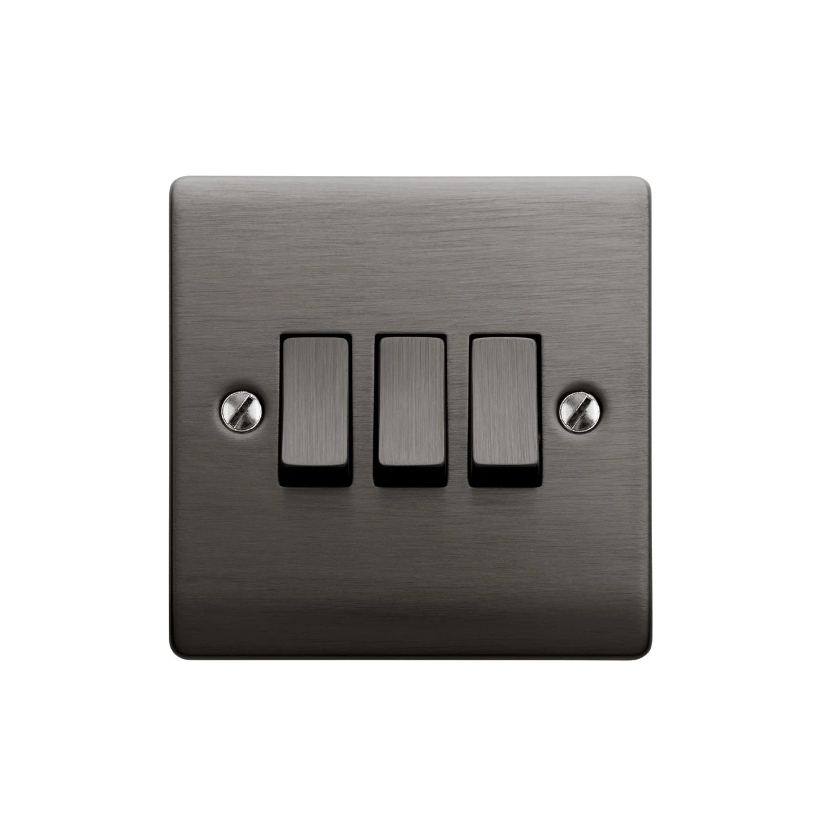 Designa 25S532J 3 Gang 2 Way 10AX Plate Switch Graphite - Image 4