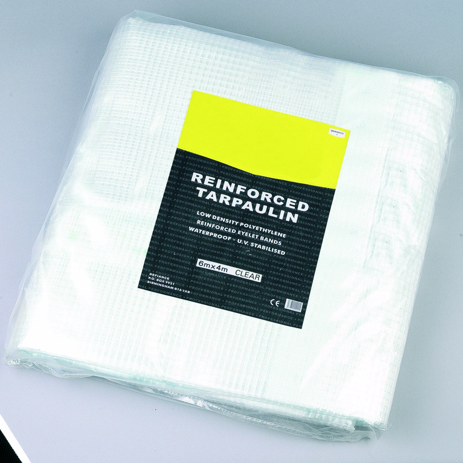 Clear Reinforced Flex Tarpaulin 5mx4m - Image 3